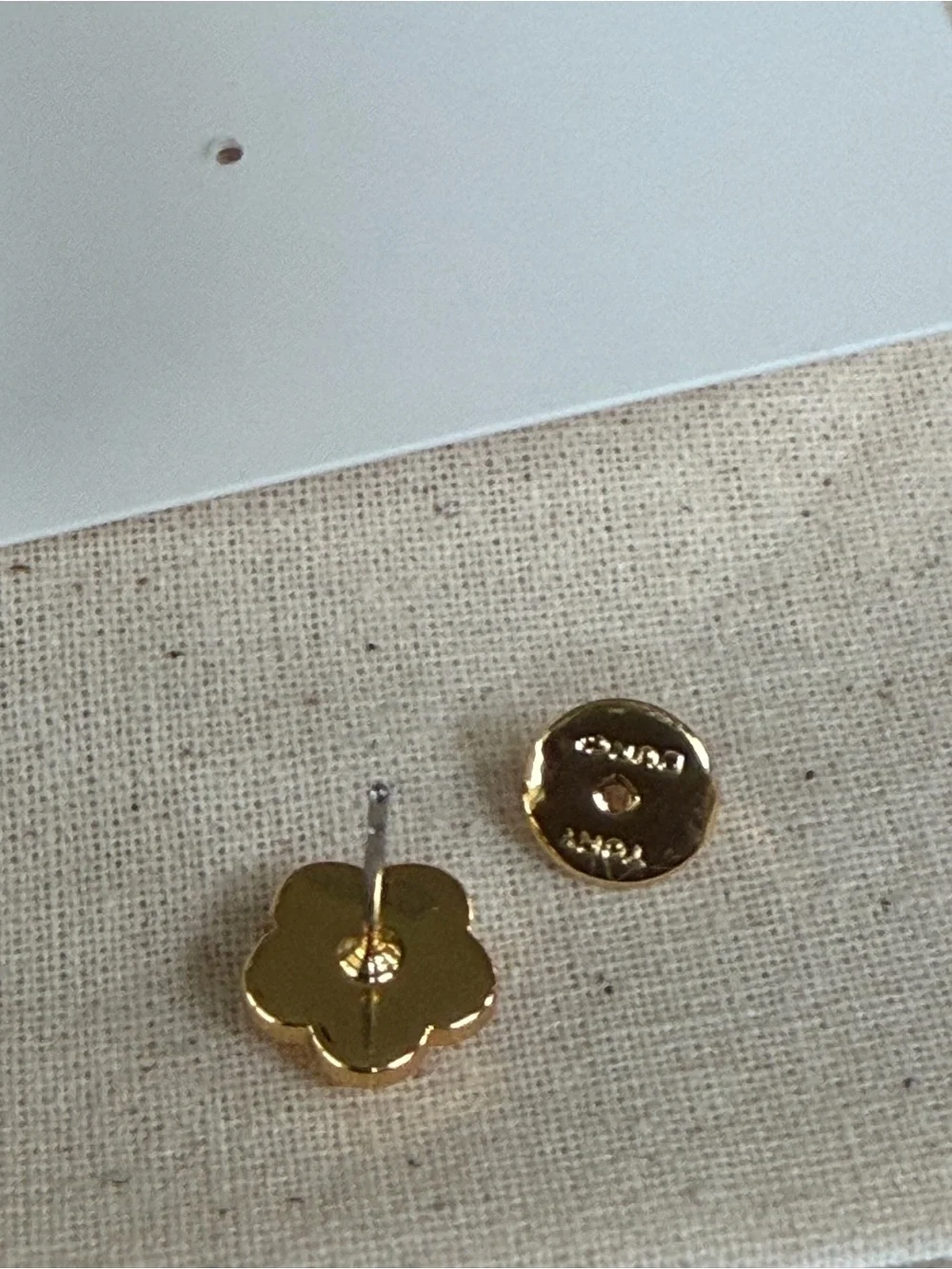 Tory Burch Kira Flower Stud Earrings New